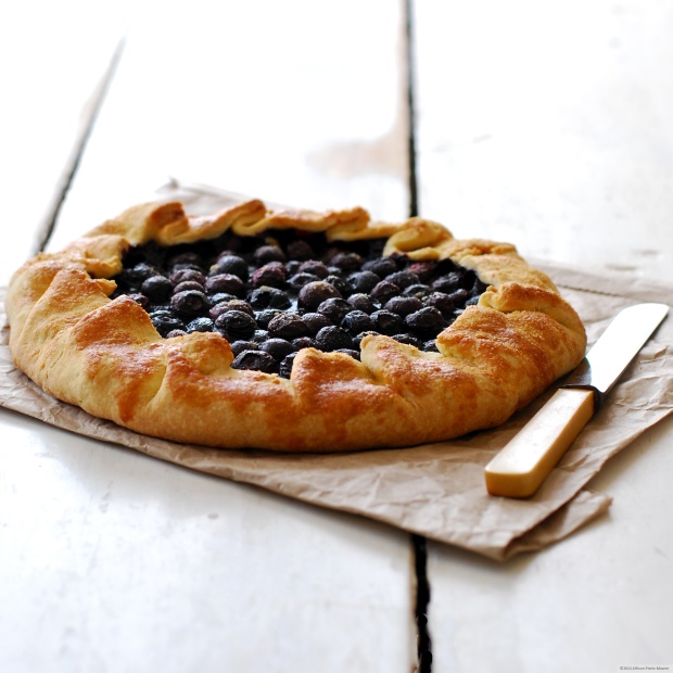Blueberry galette